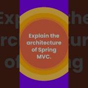 Spring MVC Architecture Explained Java Backend Shorts Springboot Javaframework Backenddeveloper