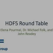 HDF5 Round Table
