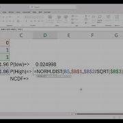 Module 4 Video 7 Excel For Normal And Exponential Distribution Calculations