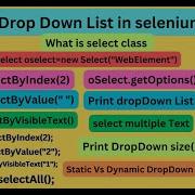 How To Handle Dropdown List In Selenium WebDriver SelectByIndex SelectByValue SelectByVisibleText