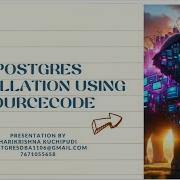 Postgres Cluster Installation Using Source Code