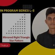 Mirrored Right Triangle Star Pattern Patter Program Series L 3 Star Pattern Java Programming