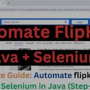 Automate Flipkart E Commerce Website Using SELENIUM WEBDRIVER JAVA SELENIUM Flipkart Amazon