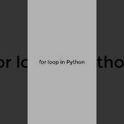 For Loop In Python Pythonshot Shortsvideo Python3 For Loops Shorts Coding Pythonprogramming