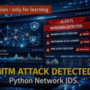 Python Network IDS Detecting MITM ARP Spoof Attacks Scapy GUI Demo