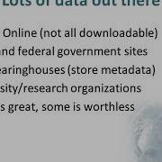 Module2 GIS Data Finding Importing Organizing Data