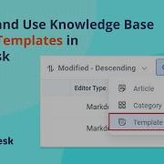 Set Up And Use Knowledge Base Article Templates In BoldDesk