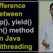 Difference Between Sleep Yield And Join Method In Multithreading By Deepak