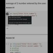 Find Average Of 2 Number Entered By The User Using Python Program