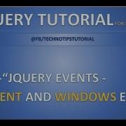 Part 8 Jquery Events Document And Windows Events Load Resize And Scroll Methods