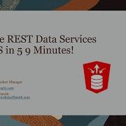 Oracle REST Data Services In 5 Minutes