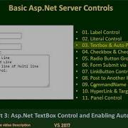 Basic Controls Part 3 Textbox Control AutoPostback Asp Net Tutorial 015