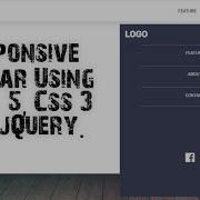 Responsive Navbar Using HTML 5 CSS 3 JQuery