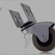 CCE CASTERS 2 Inch U Bracket Shape Swivel Caster Wheels Solidworks
