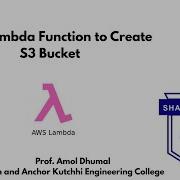 Функция AWS Lambda для создания корзины S3