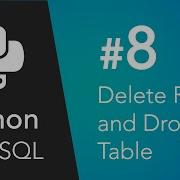 Python и MySQL удаление записей и таблиц