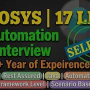 INFOSYS Automation Interview Questions 3 To 7 Yrs Selenium Rest Assured API Testing BDD