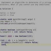 Cracking The Coding Interview Question 1 1 IsUnique