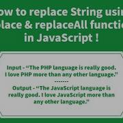 How To Replace String Using Replace ReplaceAll Functions In JavaScript
