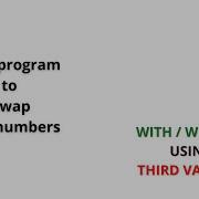 Java Program To Swap Two Numbers With And Without Using Third Variable Code Eureka