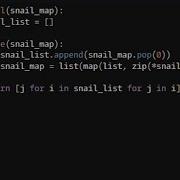 Python Snail Codewars 4KYU