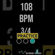 3 4 Metronome 108 BPM Shorts