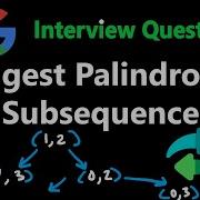 Longest Palindromic Subsequence Leetcode 516 Python