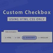 Custom Checkbox CSS Styling Checkbox How To Make Custom Checkbox Using HTML And CSS