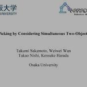 Efficient Picking By Considering Simultaneous Two Object Grasping IROS 2021