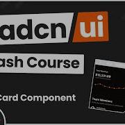 Shadcn UI Crash Course 2 Card Components