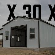 Metal Garage W Lean To 22 X 30 X 11 American Steel Carports Inc