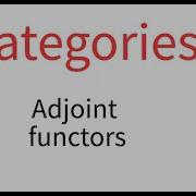 Categories 4 Adjoint Functors