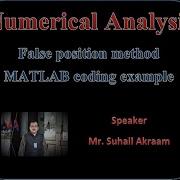 False Position Method Matlab Example Regula False Method Numerical Analysis