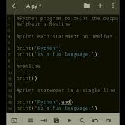 Print The Output Without A Newline In Python