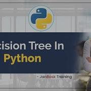 Decision Tree Algorithm Decision Tree In Python Machine Learning Algorithms JanBask Training