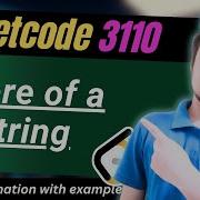 Score Of A String Leetcode 3110 String EASY Solution