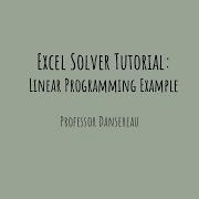 Учебное пособие по Excel Solver пример линейного программирования