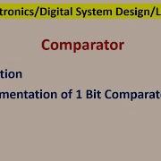 Comparator One 1 Bit Comparator Circuit