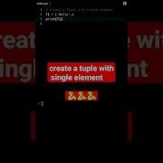 Create A Tuple With Single Element Python Tutorial Shorts Python Cbse