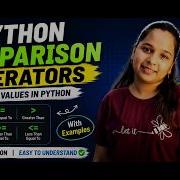 Comparison Operators In Python Python Tutorial For Beginners