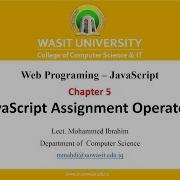 9 JavaScript Assignment Operators