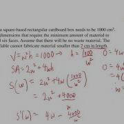 MCV4U Nelson Text Optimization Problems