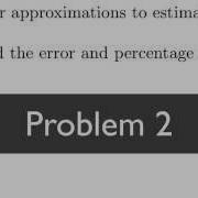 Derivative Applications Linear Approximation 2