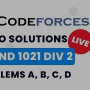 Codeforces Round 1021 Div 2 Video Solutions A To D By Pradyumn Kejriwal TLE Eliminators