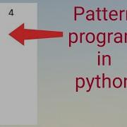 Python Tutorial Pattern Program Number Pattern Program In Python