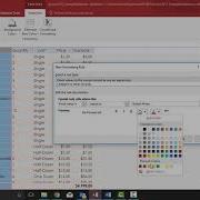 MS Access 2016 Apply Conditional Formatting