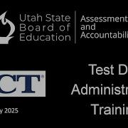 Jan 2025 ACT Test Day Administration Training