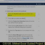 CIS105 2 27 25 SIMnet Excel Guided Project 2 3