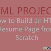 Build An HTML Resume Website From Scratch Beginner CS Project