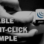 JAVASCRIPT JQUERY Disable Right Click